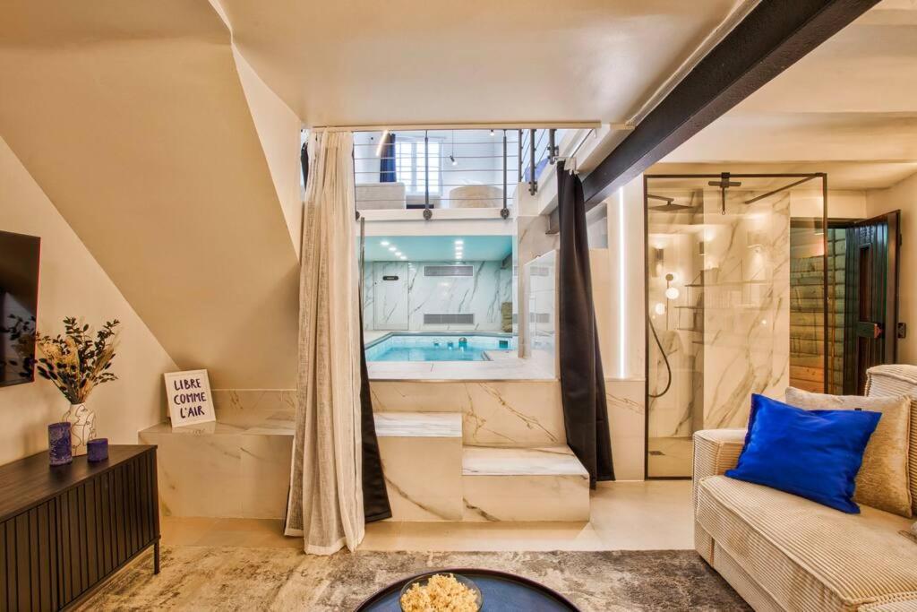 Deauville Luxury Blue Loft - Sauna And Inside Pool Трувіль-сюр-Мер Екстер'єр фото